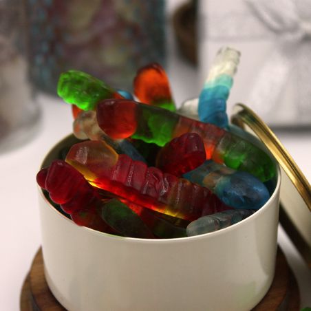 Bonbon amusant verre de terre lisse