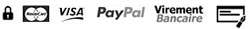 Paiements CB / Paypal 100% sécurisé 